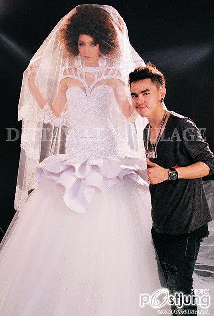 พี่บี"น้้าทิพย์ ถ่ายแฟชั่นชุดสวยๆ จากห้องเสื้อ DITTAWAT MOULAGE