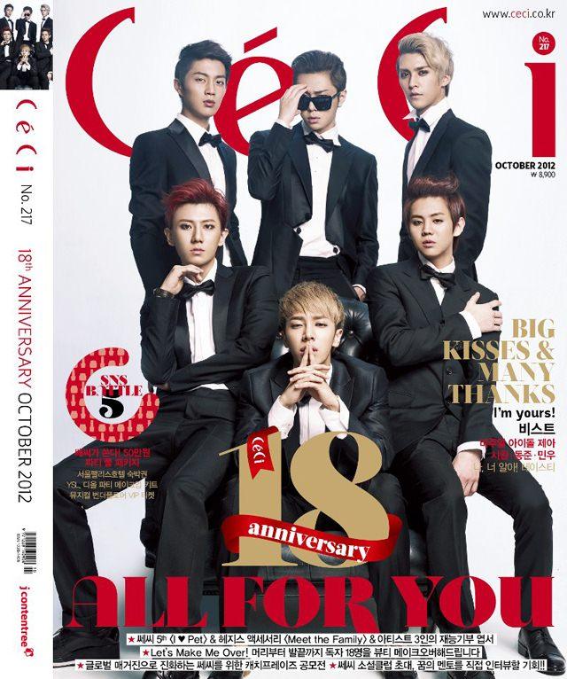 B2ST @ CeCi Magazine October 2012