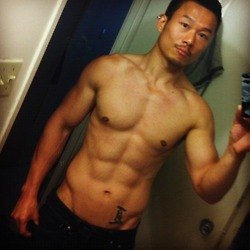 Muscular Asian men
