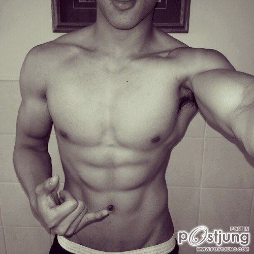Muscular Asian men