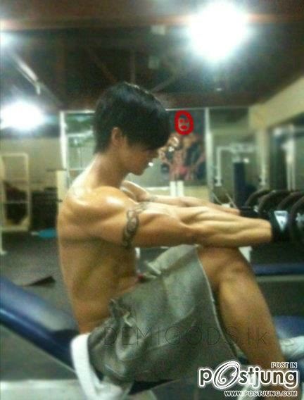 Muscular Asian men