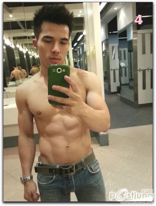 Muscular Asian men