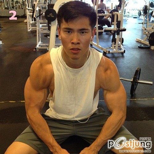 Muscular Asian men