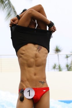 Muscular Asian men