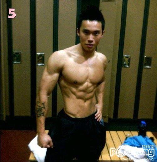 Muscular Asian men