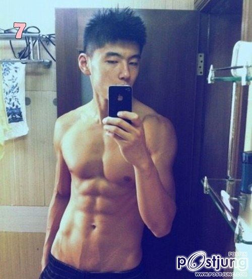 Muscular Asian men