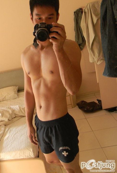Muscular Asian men