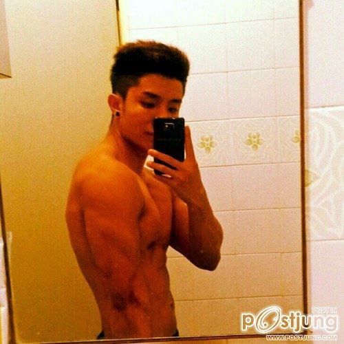 Muscular Asian men
