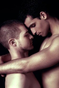 Men hugging