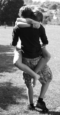 Men hugging
