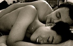 Men hugging