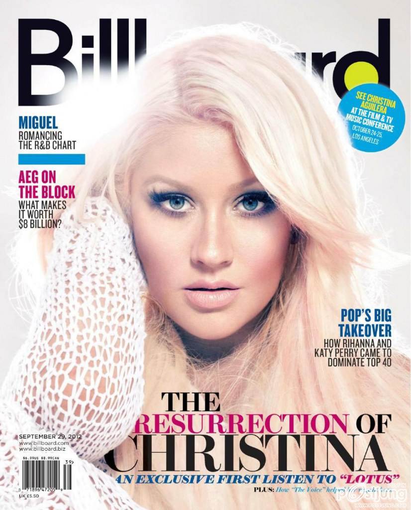 Christina Aguilera @ Billboard Magazine September 2012