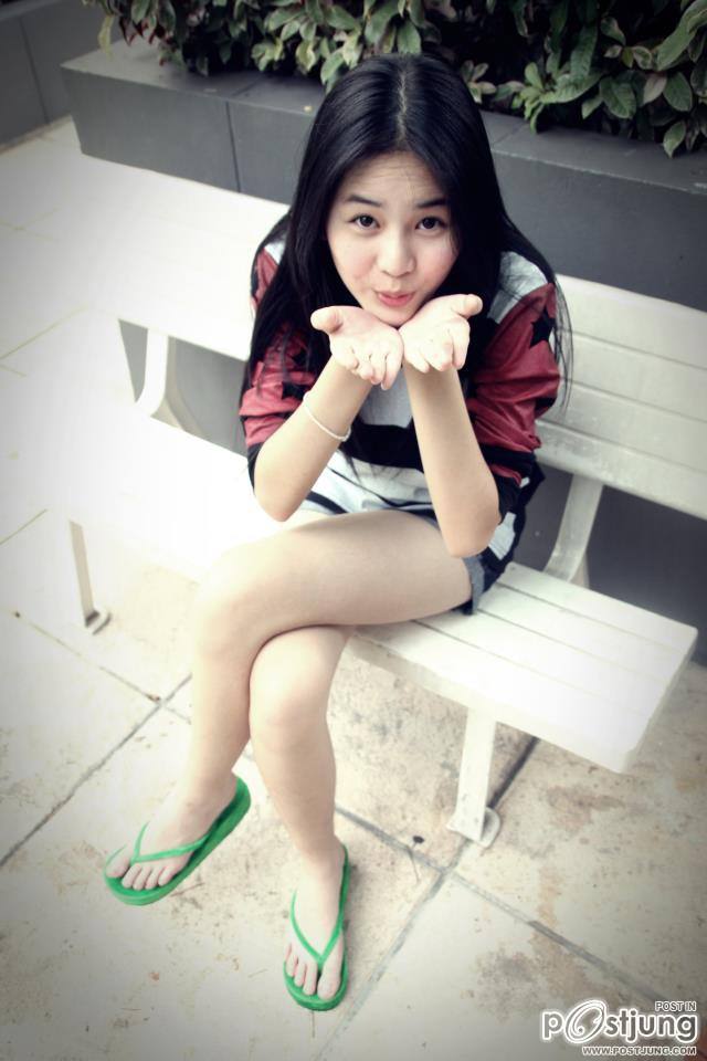 แอปเปิ้ล The Star 7 ขาว หุ่นดี  ขาสวย+ขายาว ม๊วกกกก