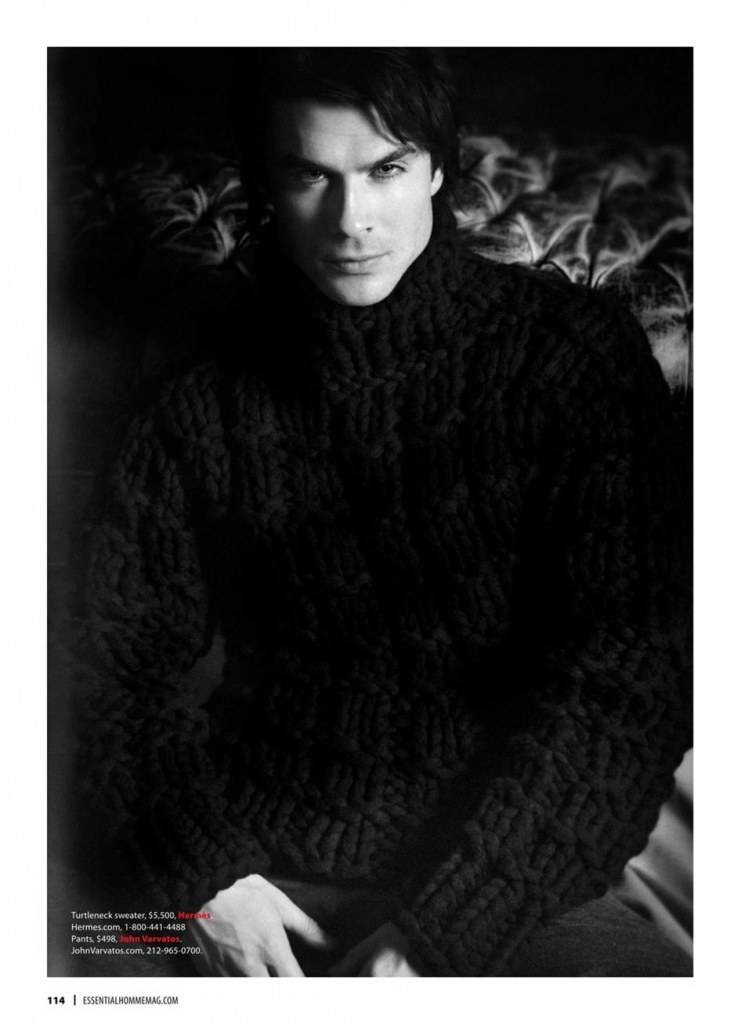 Ian Somerhalder @ Essential Homme Sep./Oct. 2012