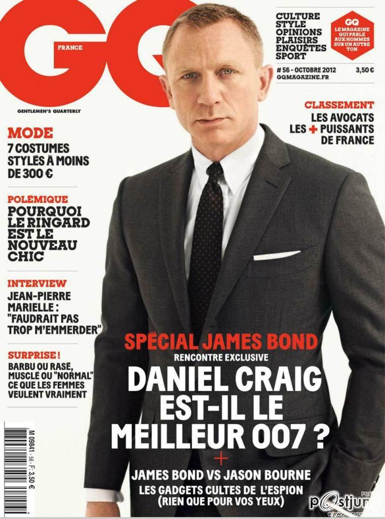 Daniel Craig @ GQ France October 2012