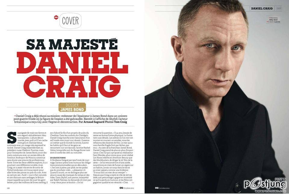 Daniel Craig @ GQ France October 2012