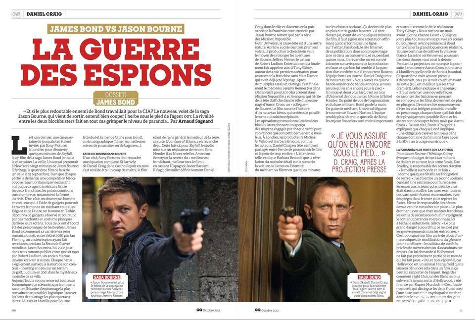 Daniel Craig @ GQ France October 2012