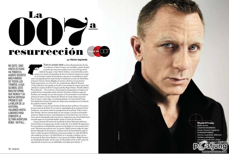 Daniel Craig @ GQ France October 2012