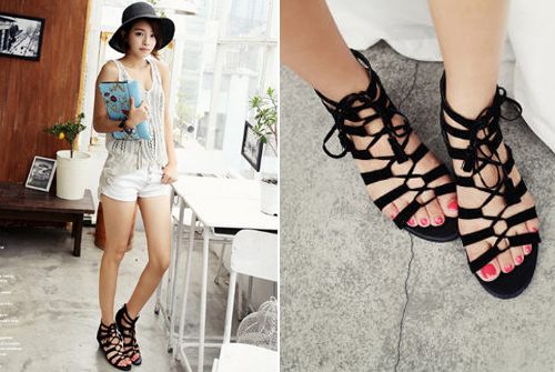 แฟชั่น รองเท้า เก๋ๆ สำหรับคนชอบ ผูกๆ มัดๆ รัดๆ