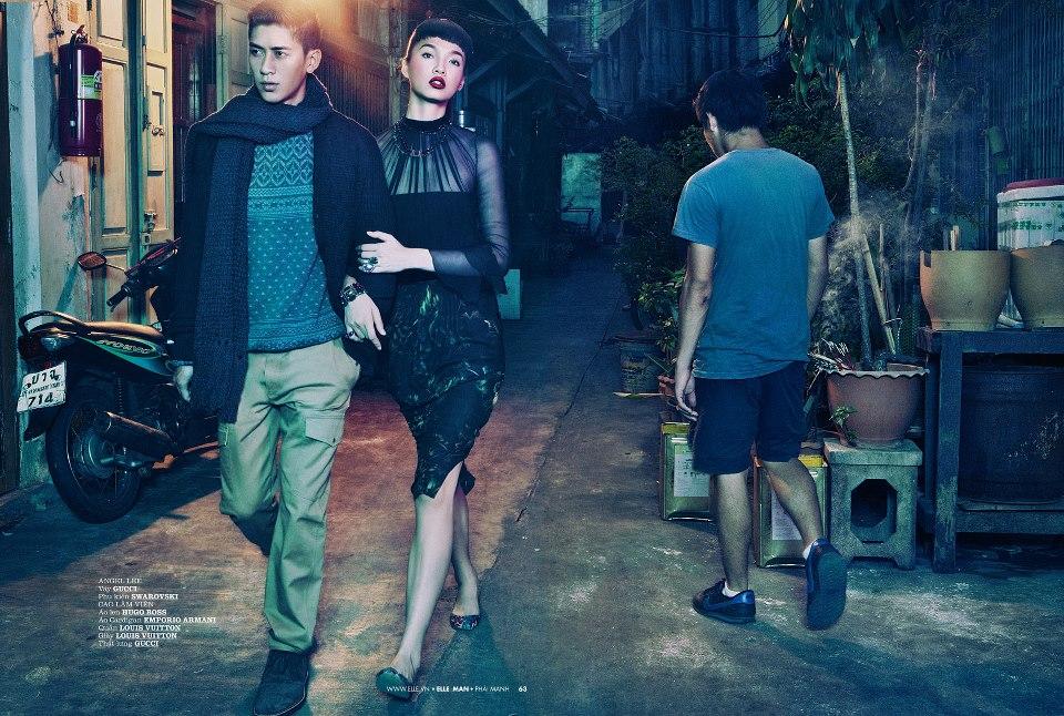 Cao Lam Vien & Angel Lee @ ELLE MAN Vietnam October 2012