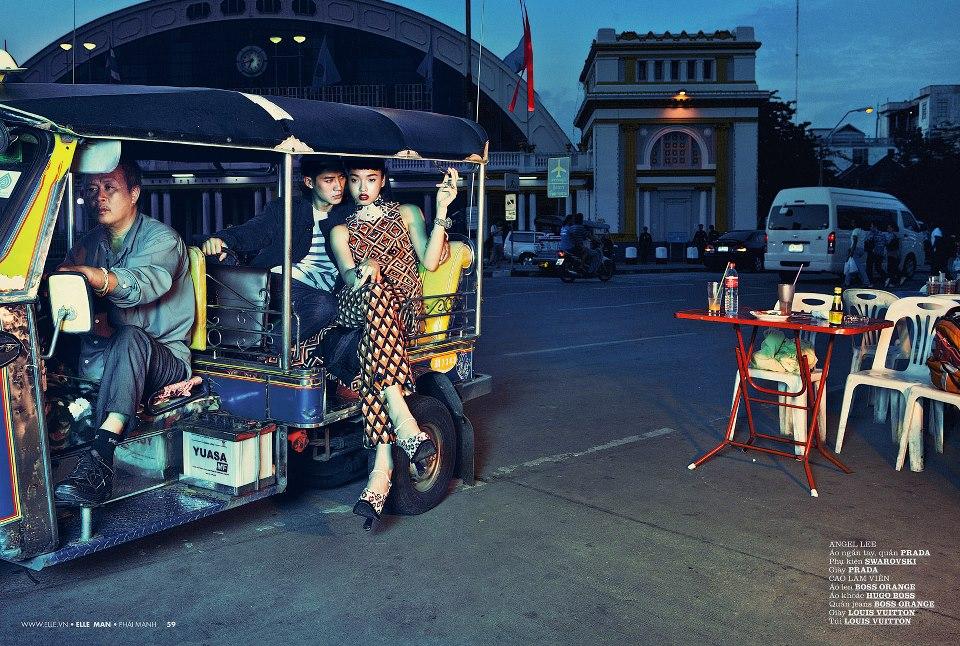 Cao Lam Vien & Angel Lee @ ELLE MAN Vietnam October 2012