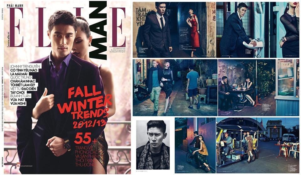 Cao Lam Vien & Angel Lee @ ELLE MAN Vietnam October 2012
