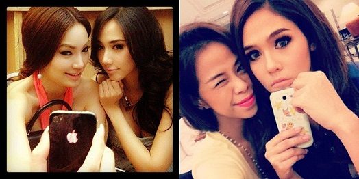 ถ่ายแบบแบ๊วๆ ประชันมือถือกันเลยดูสิ๊ของใครสวยกว่ากัน รู้สึกว่าหลังๆดาราจะหันมาใช้S3กันเยอะเลยแฮะ