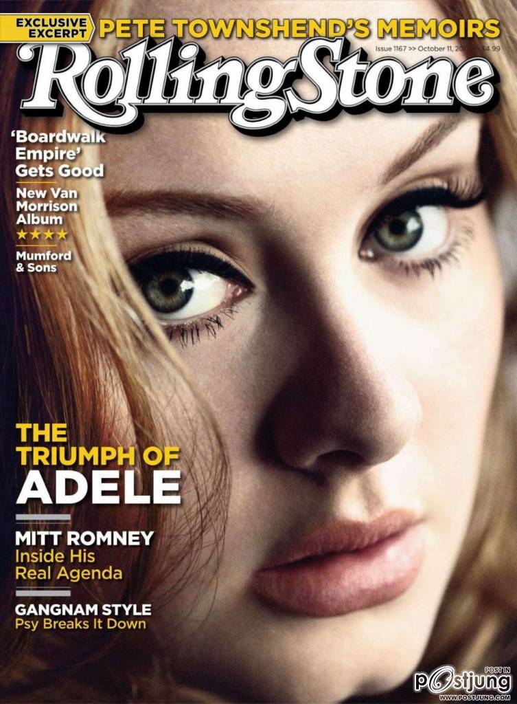 Adele @ Rolling Stone USA issue 1167 October 2012