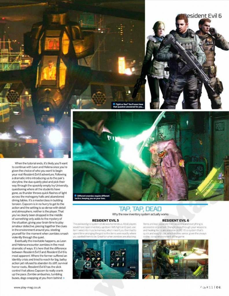 Resident Evil 6 @ PLAY UK issue 223 October 2012
