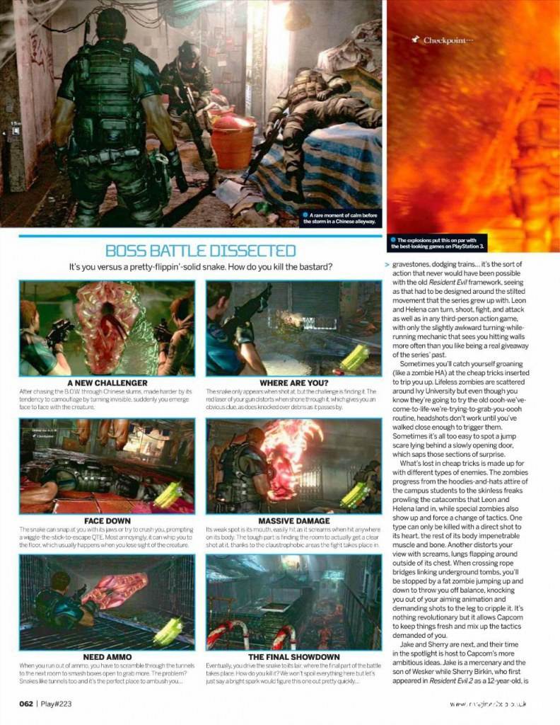 Resident Evil 6 @ PLAY UK issue 223 October 2012