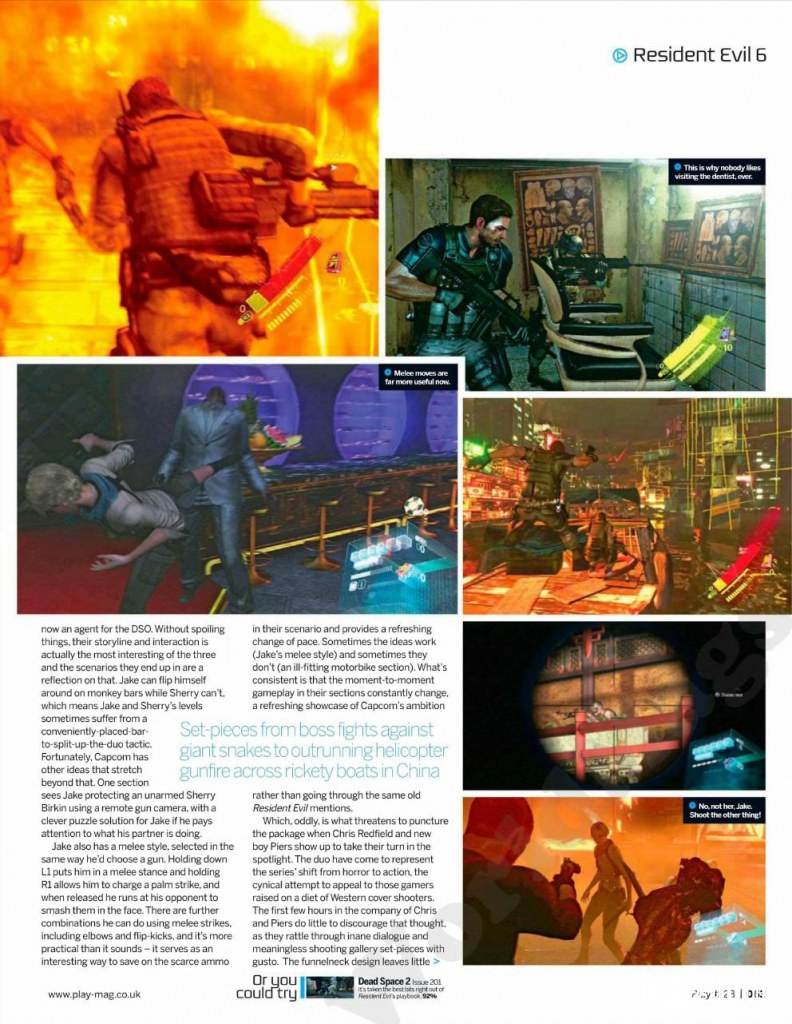Resident Evil 6 @ PLAY UK issue 223 October 2012