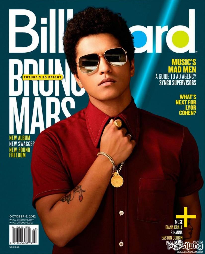 Bruno Mars @ Billboard Magazine October 2012