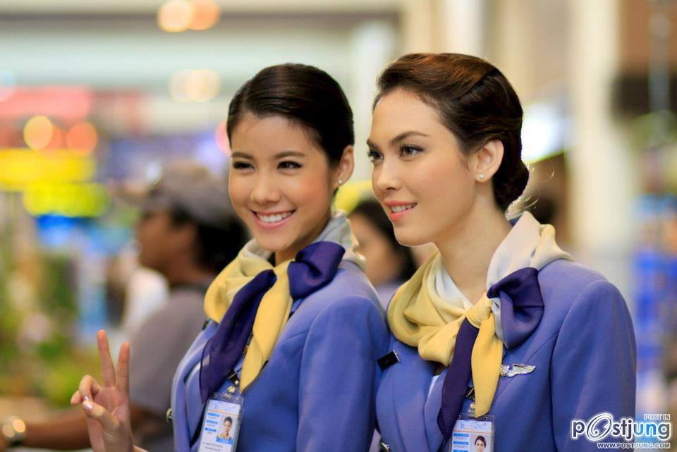 แมท ภีรนีย์ ฉากแรกที่แต่งเครื่องแบบแอร์โฮสเตสในแผนร้ายพ่ายรัก