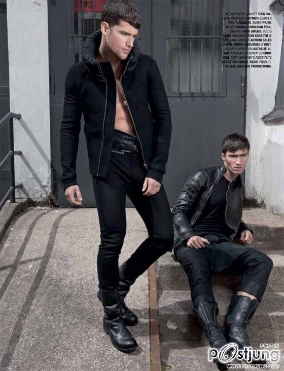 Arthur Sales & Mario Loncarski for Geil Magazine