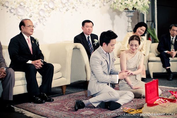 หวานสุด ๆ ภาพบรรยากาศงานหมั้น แป้ง-ผู้กองต้อม