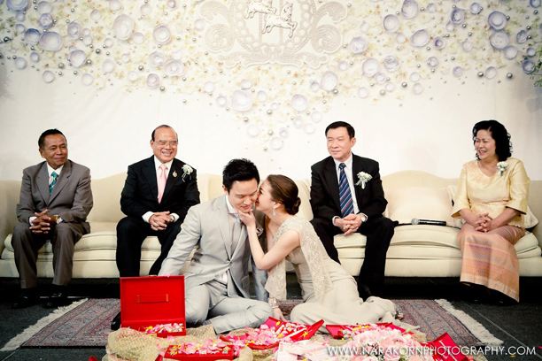 หวานสุด ๆ ภาพบรรยากาศงานหมั้น แป้ง-ผู้กองต้อม