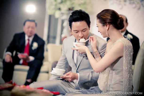 หวานสุด ๆ ภาพบรรยากาศงานหมั้น แป้ง-ผู้กองต้อม