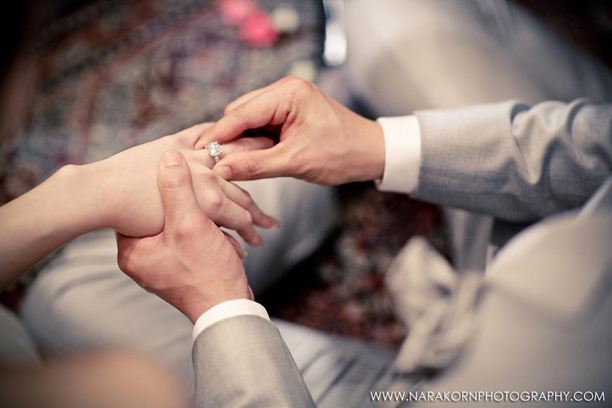 หวานสุด ๆ ภาพบรรยากาศงานหมั้น แป้ง-ผู้กองต้อม