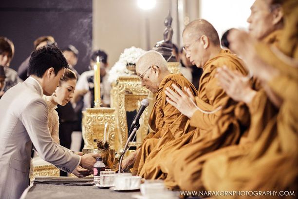 หวานสุด ๆ ภาพบรรยากาศงานหมั้น แป้ง-ผู้กองต้อม