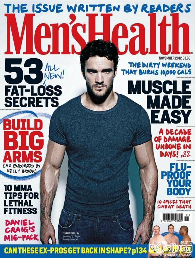 Thom Evans @ Men&rsquo;s Health UK November 2012