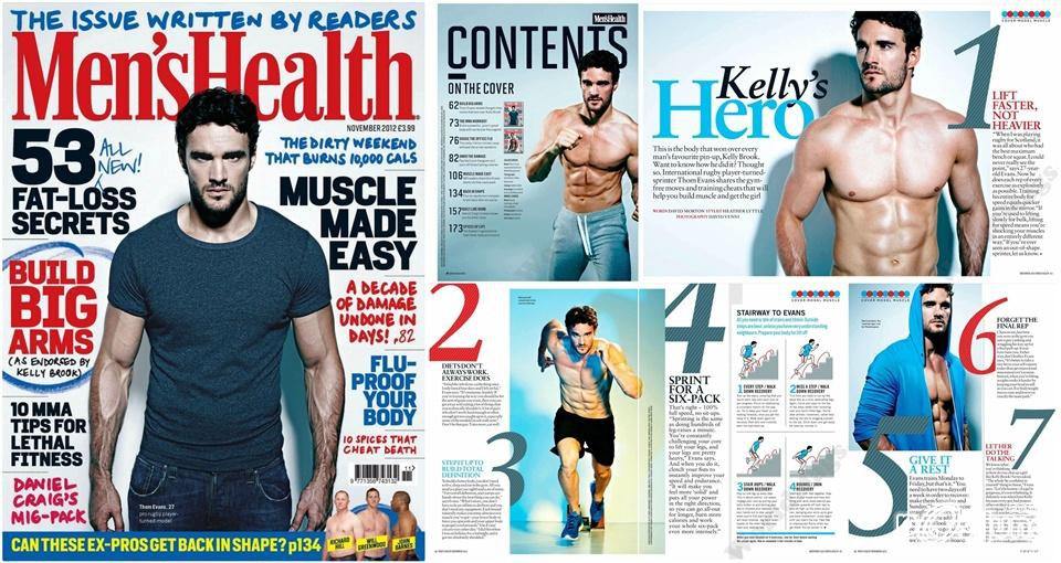 Thom Evans @ Men&rsquo;s Health UK November 2012