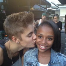 Justin bieber with fansclub