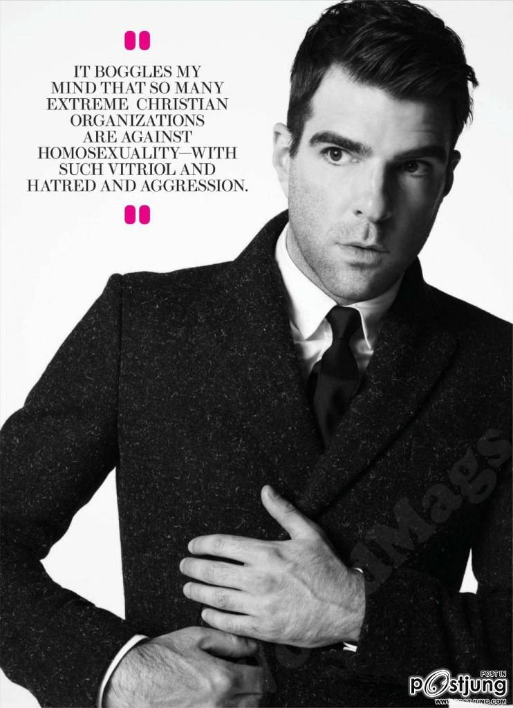 Zachary Quinto @ Out Magazine October 2012