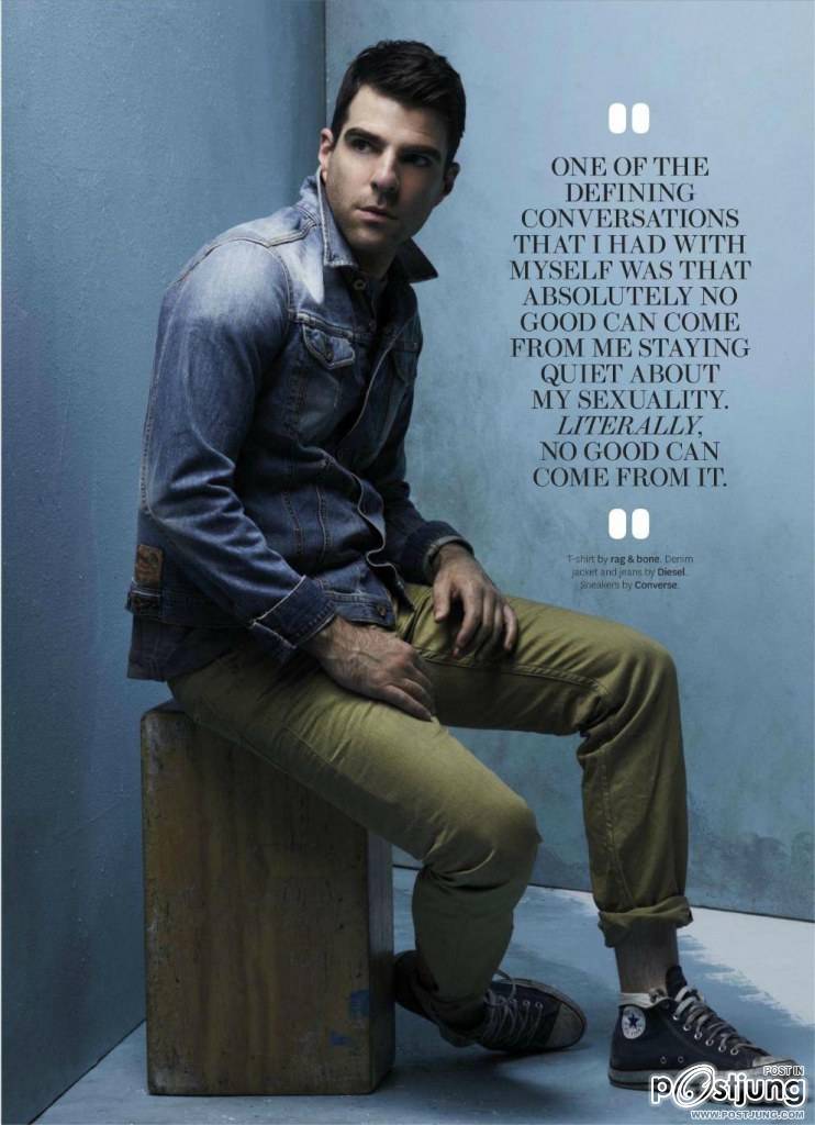 Zachary Quinto @ Out Magazine October 2012