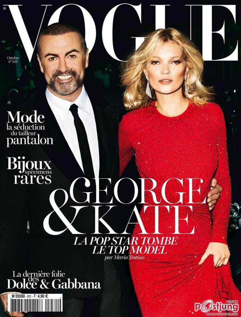 Kate Moss & George Michael @ Vogue Paris October 2012