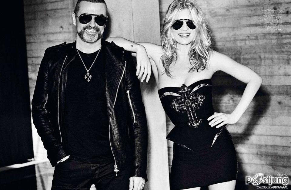 Kate Moss & George Michael @ Vogue Paris October 2012