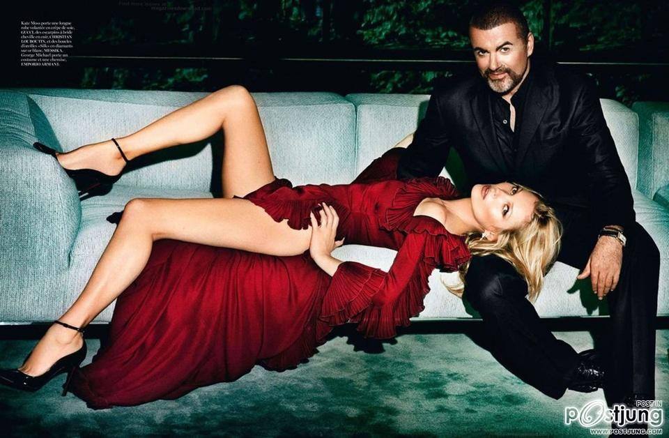 Kate Moss & George Michael @ Vogue Paris October 2012