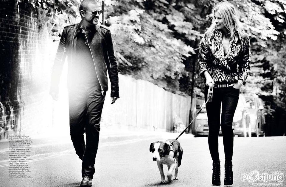 Kate Moss & George Michael @ Vogue Paris October 2012