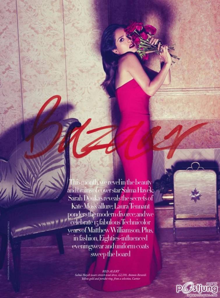 Salma Hayek @ Harper's Bazaar UK November 2012