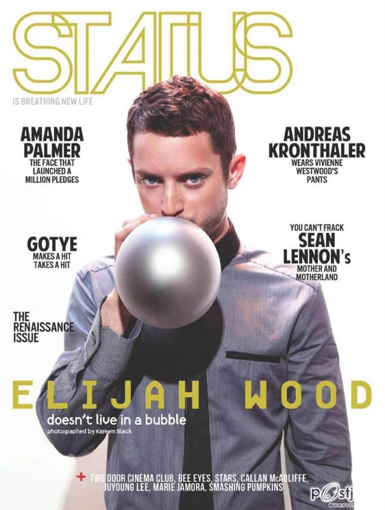 Elijah Wood @ Status Magazine October 2012